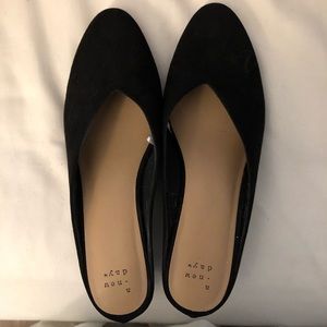 A New Day Slip On Mules - Black, Size 8, Worn Once